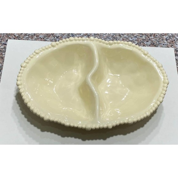 Beatriz Ball Alegria Melamine Double Dip Bowl ~Color: Butter ~Size: Os~ - Picture 2 of 9